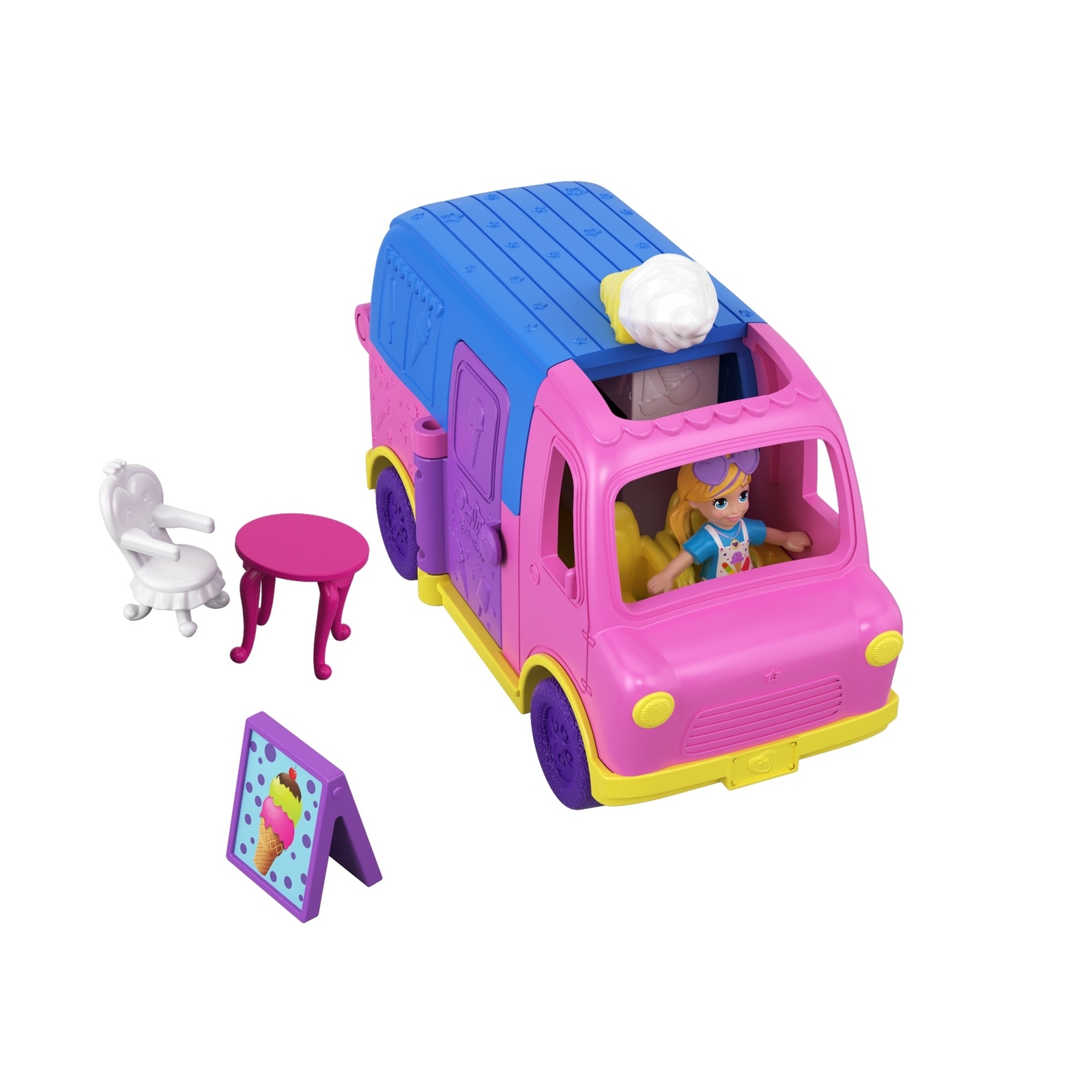 Грузовик POLLY POCKET мороженого GGC39 - фото 7