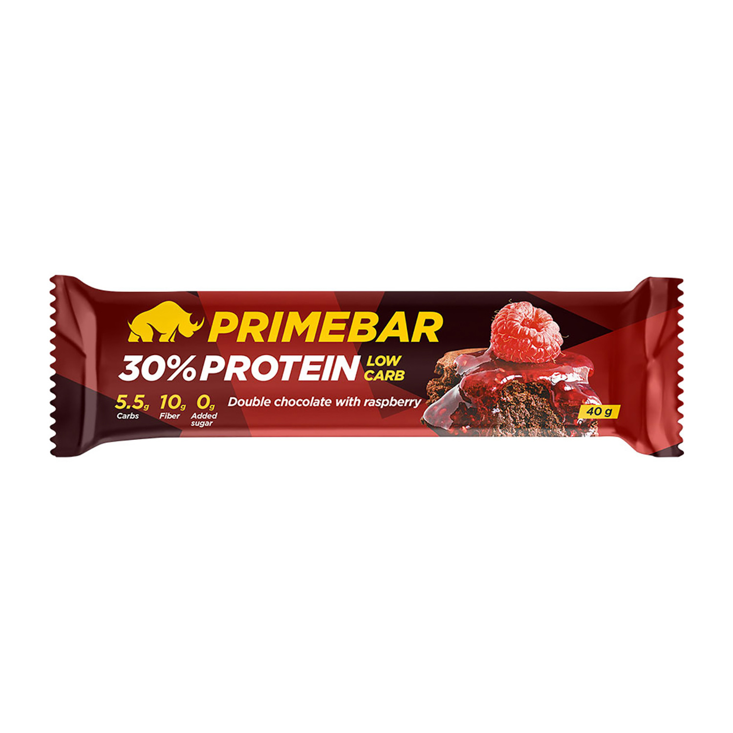 Батончик протеиновый Primebar Low Carb двойной шоколад с малиной 40г*12шт - фото 3