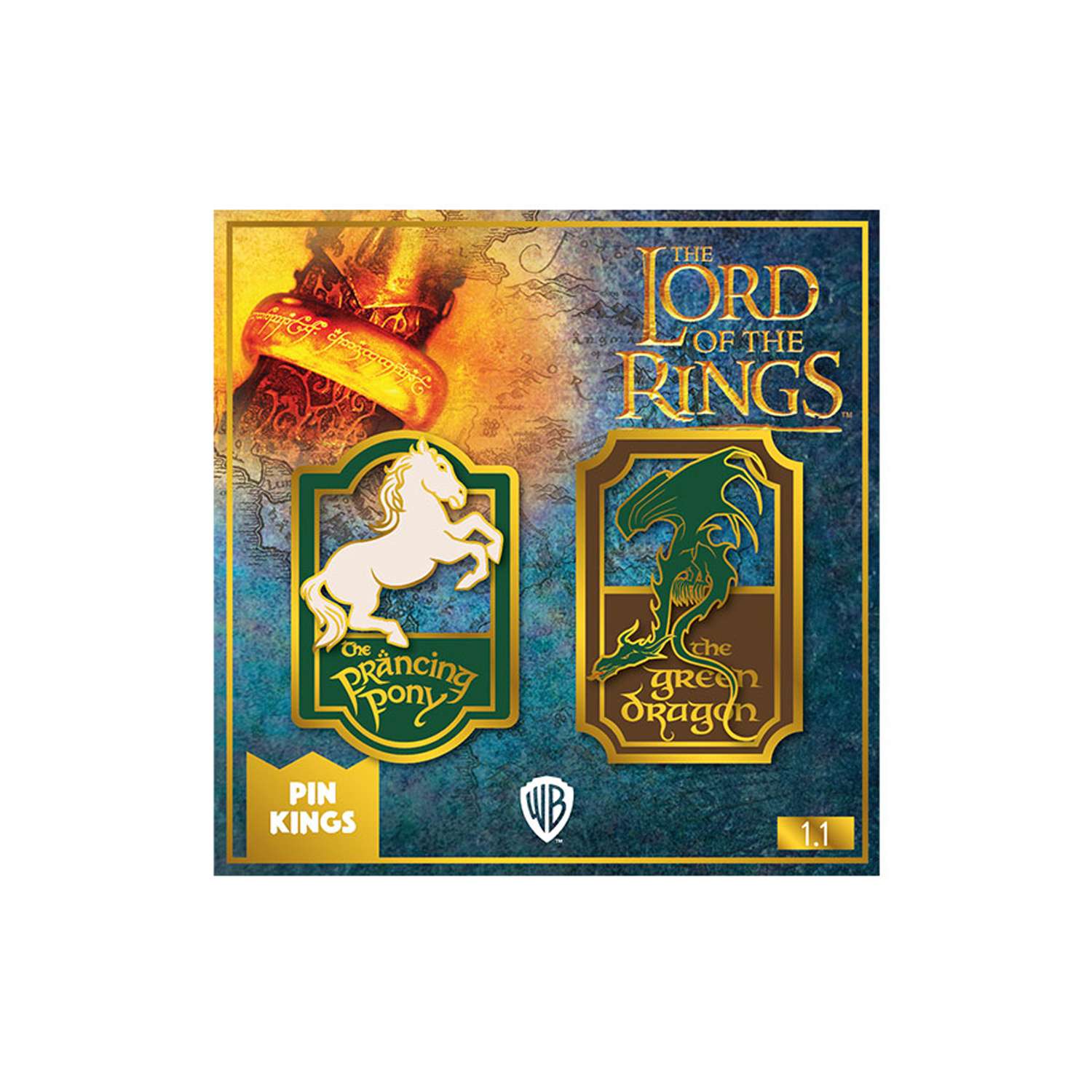 Набор значков The Lord of the Rings Властелин колец 2 шт - Пони и Дракон - фото 1