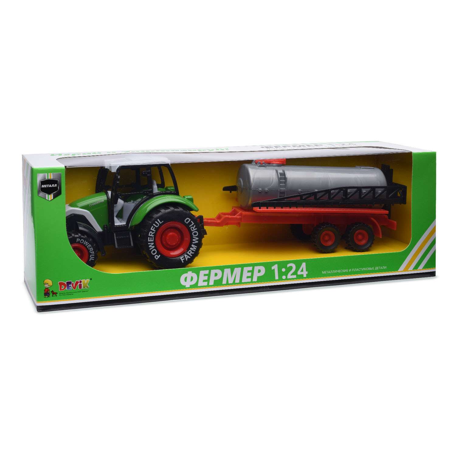Набор Devik Toys Трактор с прицепом серии В в ассортименте 3712268 - фото 2