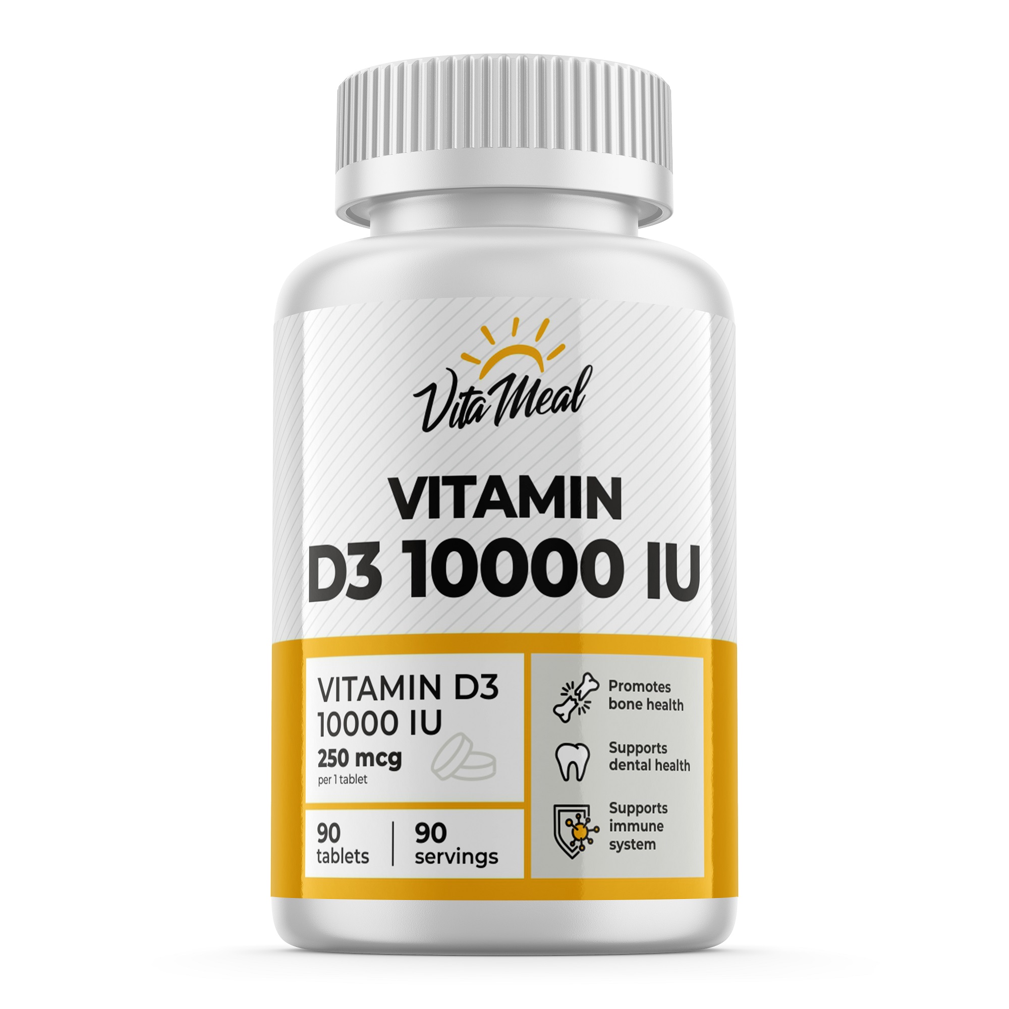 Комплексная пищевая добавка VitaMeal Витамин Д3 10000 ме 90 таблеток - фото 1