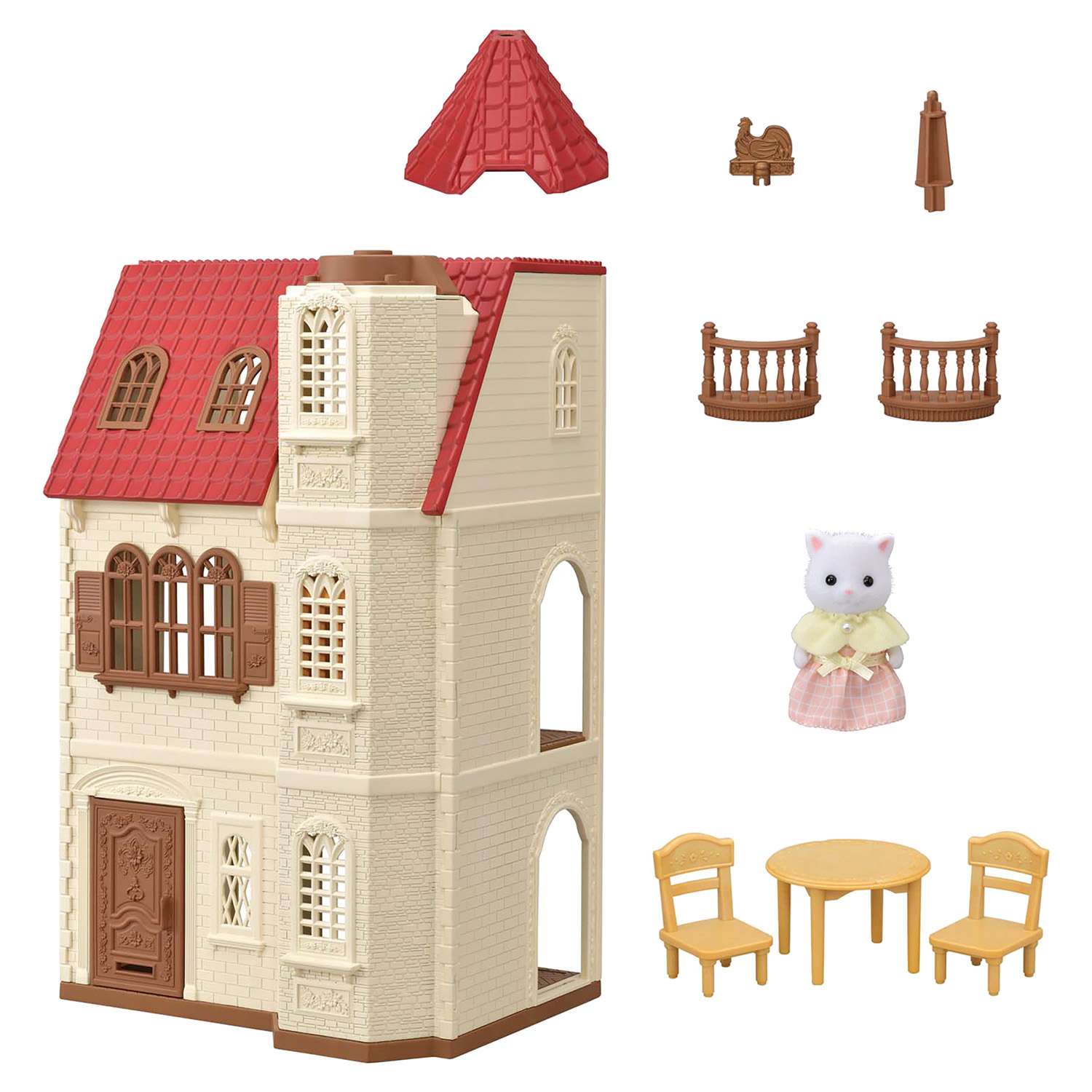 Набор Sylvanian Families Трехэтажный дом с флюгером 5400 - фото 4