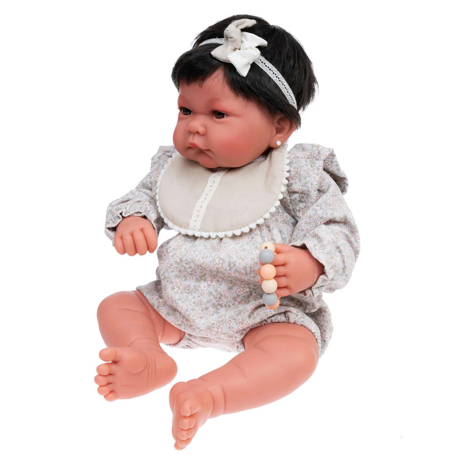 Кукла малышка Antonio Juan Мануэла в белом 40 см мягконабивная 3309 - фото 8