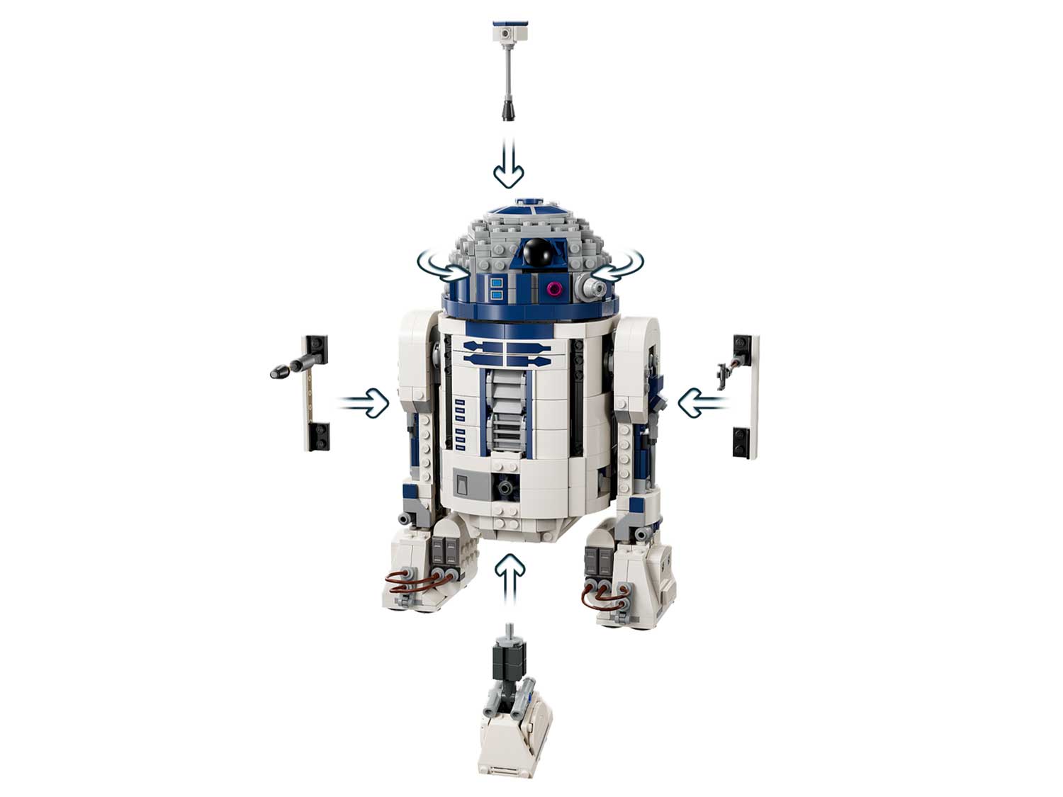 Конструктор LEGO Star Wars Фигурка дроида R2-D2 75379 - фото 4