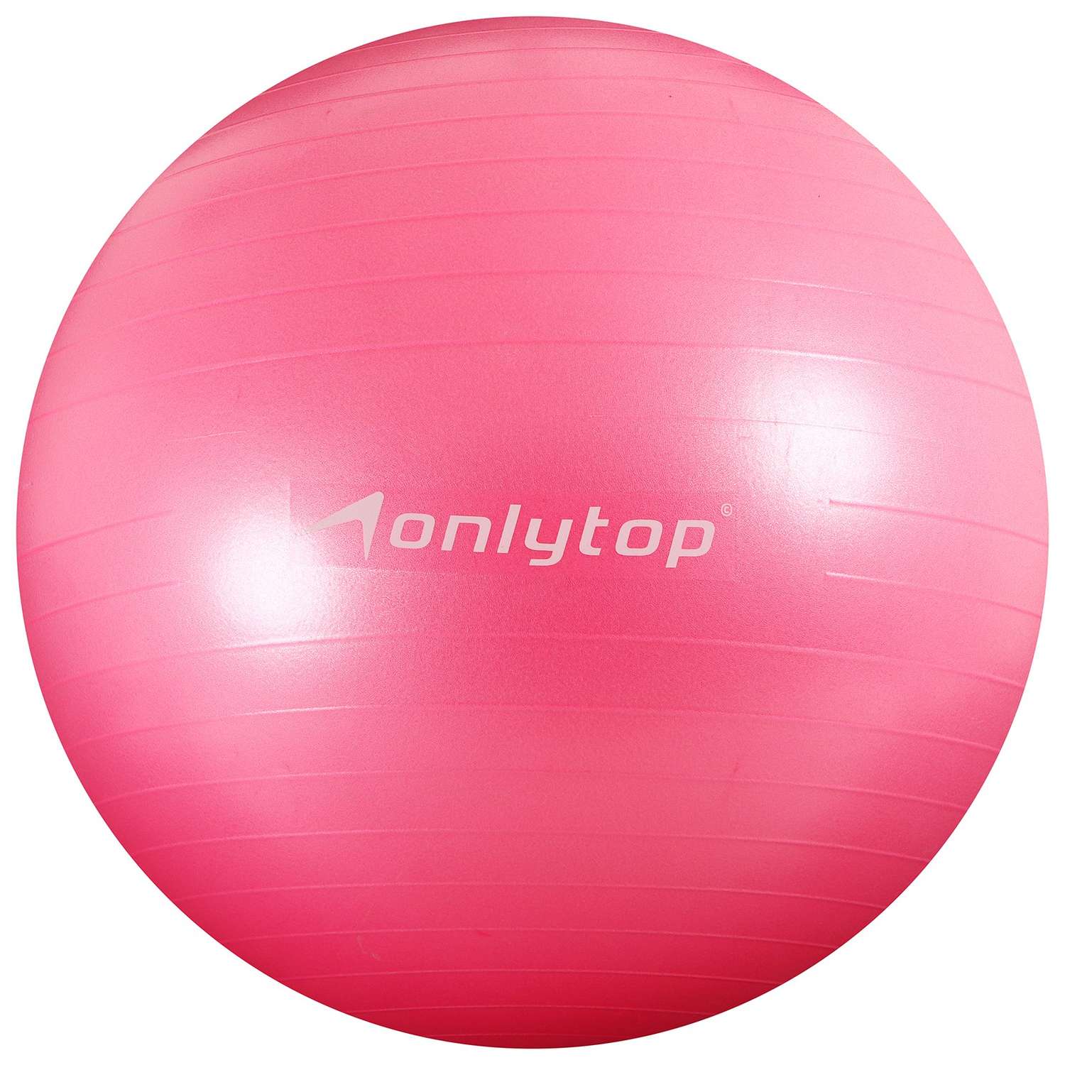 Фитбол ONLITOP 75 см. 1000 г. плотный. антивзрыв. цвет розовый - фото 1
