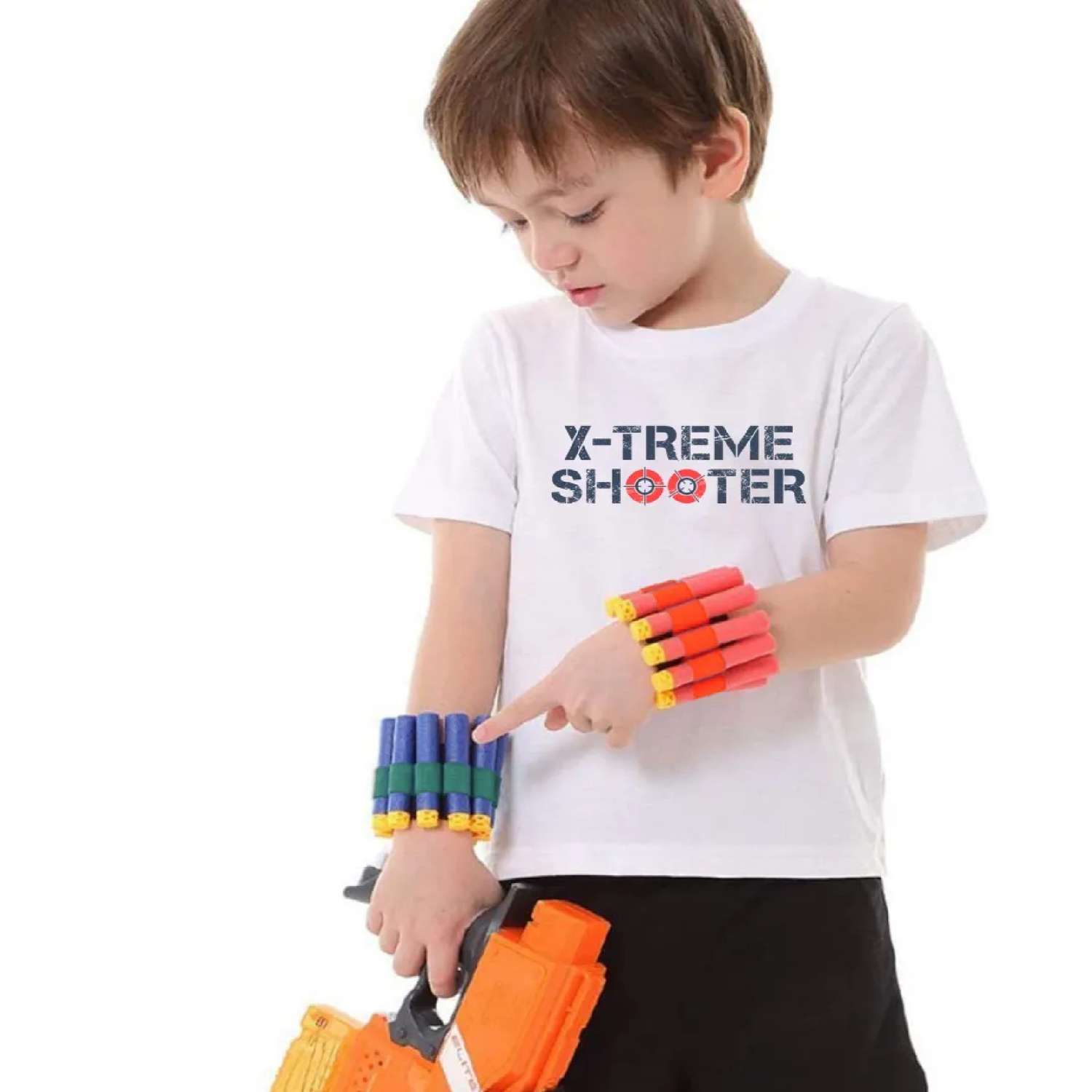 Набор игровой X-Treme Shooter браслет-патронташ и мягкие пули для бластера Нерф - фото 4