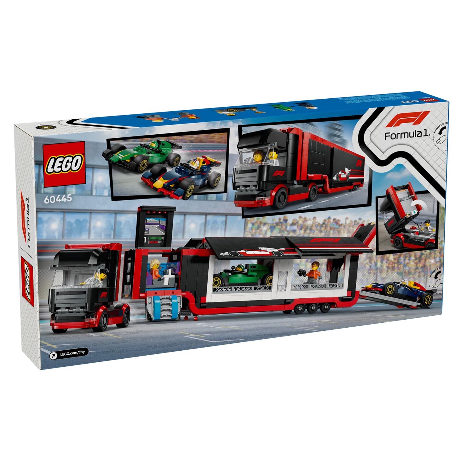 Конструктор детский LEGO City Автовоз F1 с машинами RB20 и AMR24 - фото 12