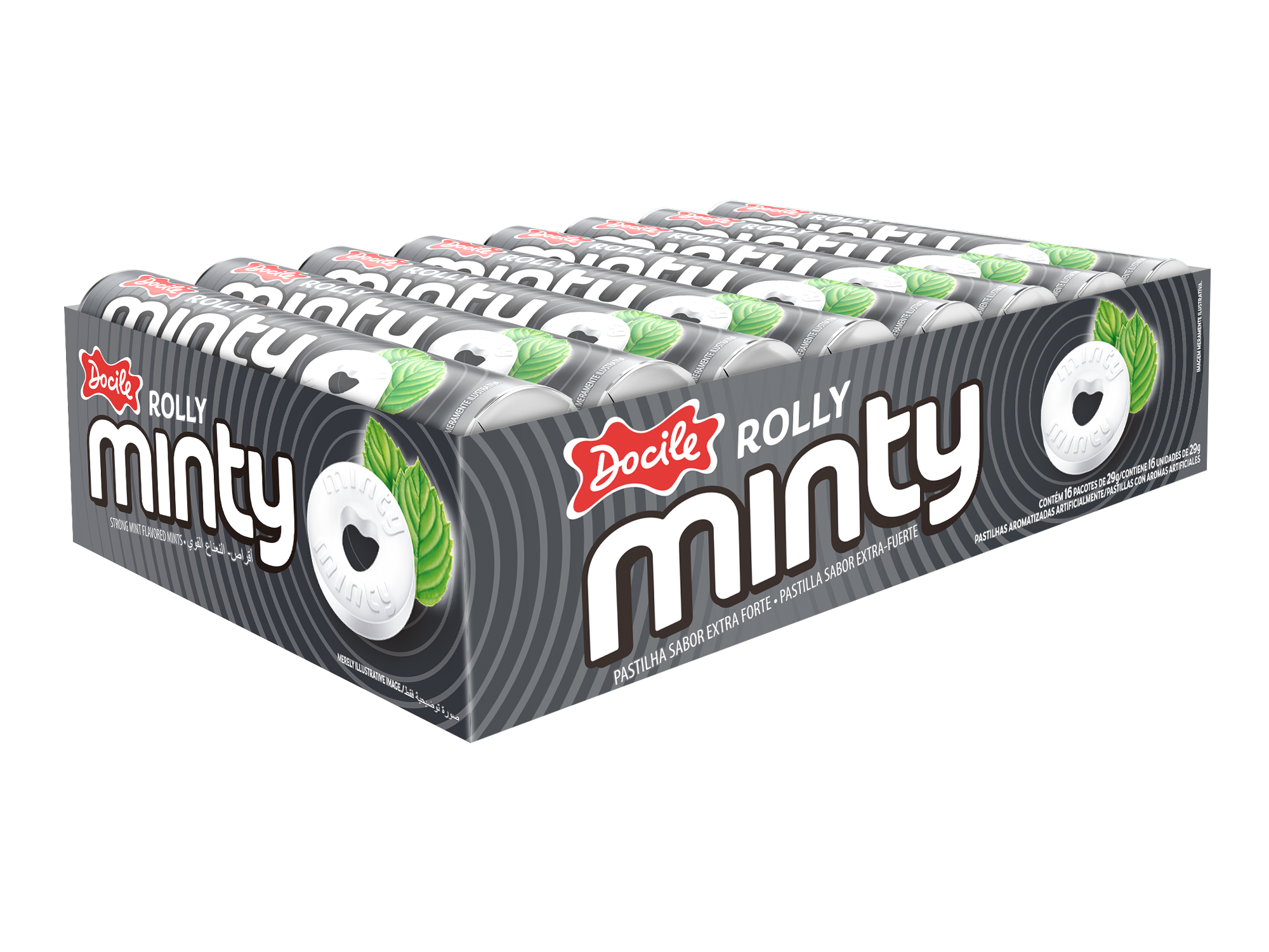 Конфеты Docile Rolly minty extra strong Мята стронг 29г - фото 2