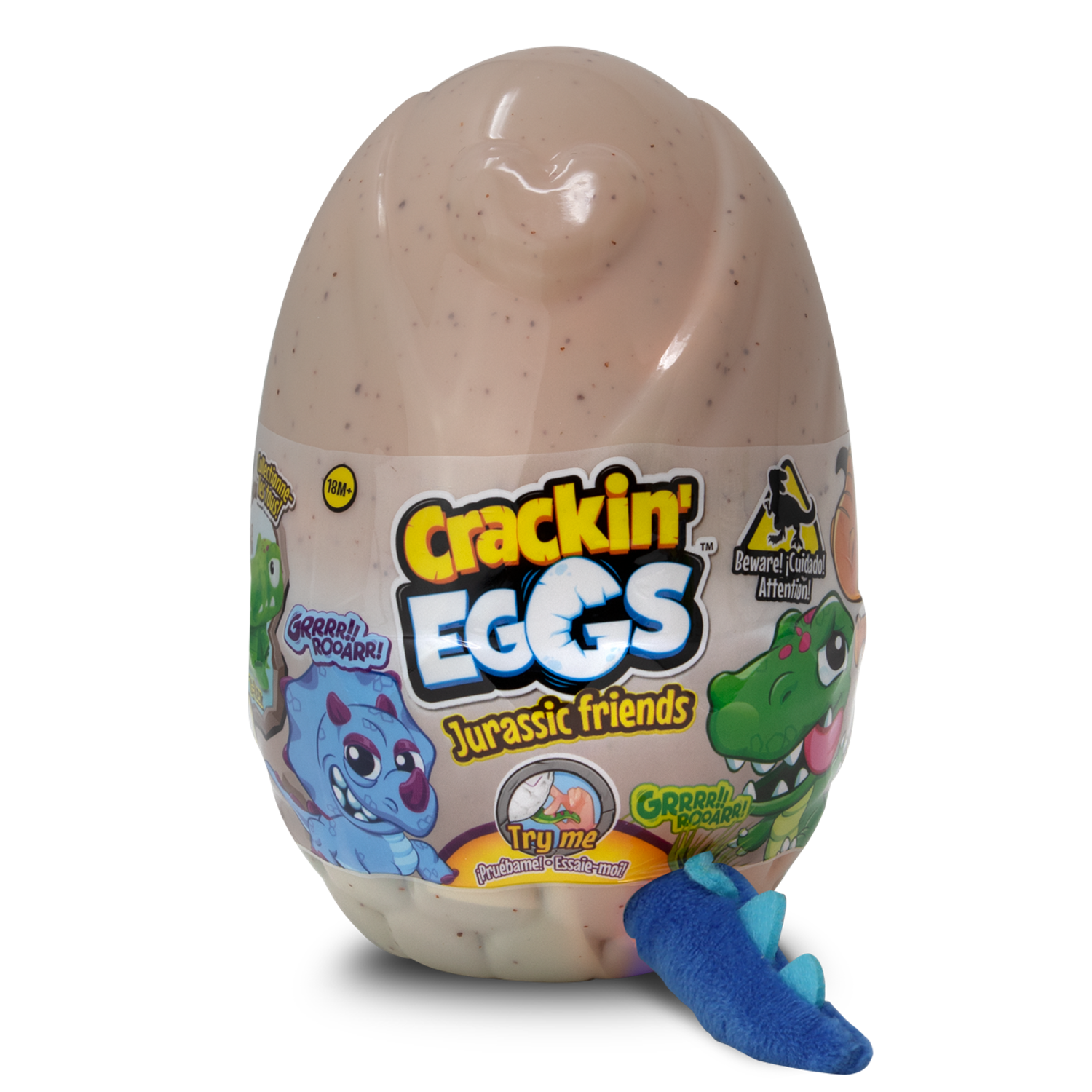 Игрушка-сюрприз Crackin Eggs 12 см в мини яйце с WOW эффектом серия Парк динозавров - фото 1