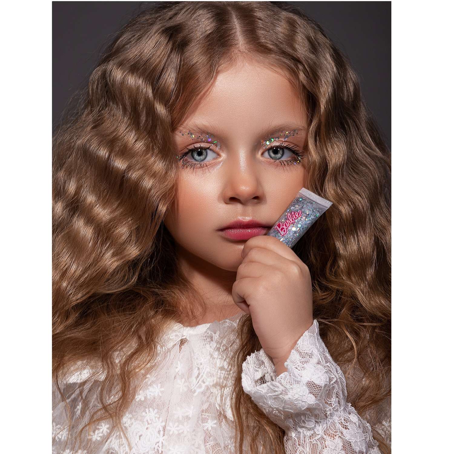 Детская косметика для девочек Barbie Блеск для лица Серебро - фото 4