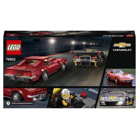 Конструктор LEGO Speed Champions Chevrolet Corvette C8.R Race Car and 1968 Chevrolet Corvette 76903