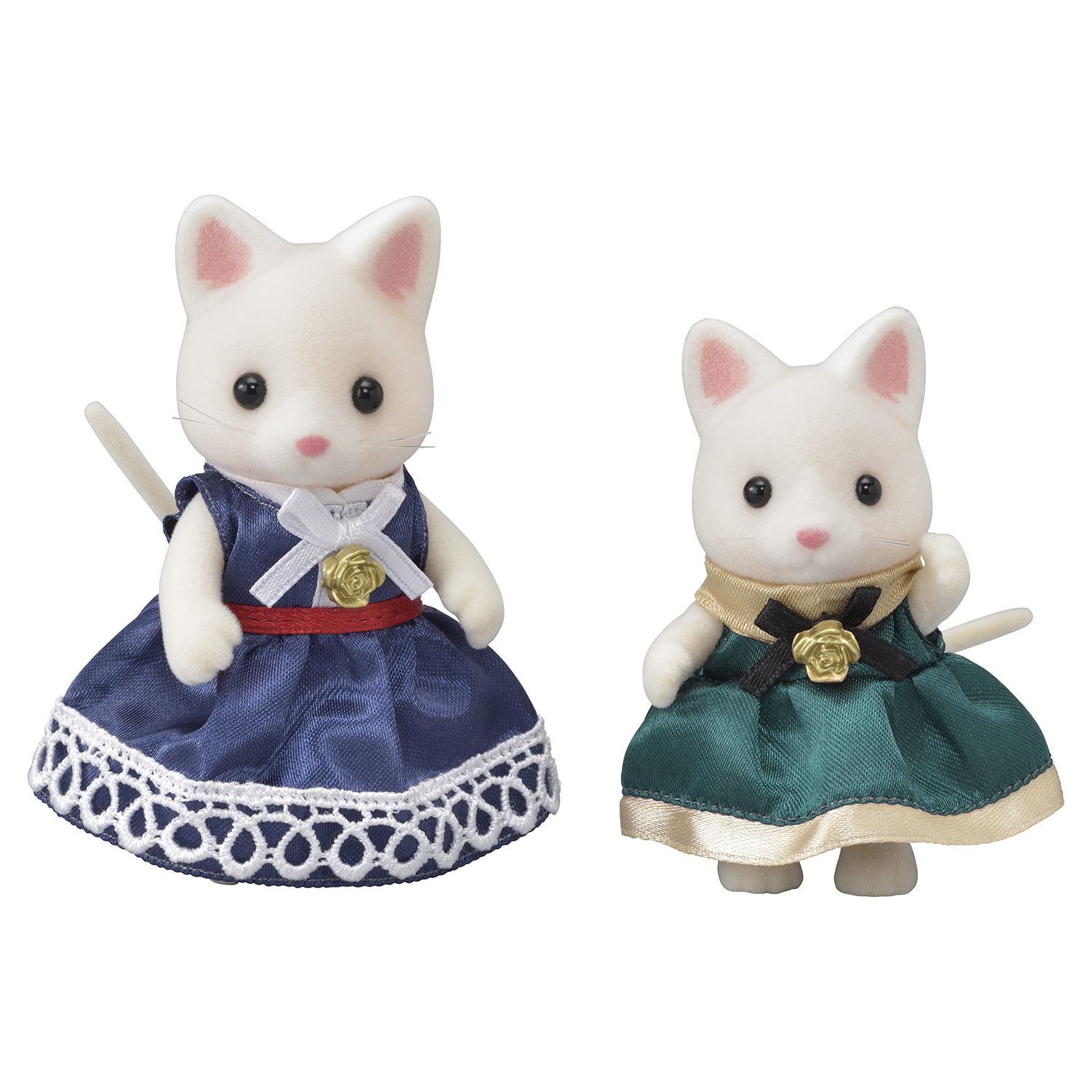 Набор SYLVANIAN FAMILIES TOWN Series Модные платья (синее и зелёное) - фото 1