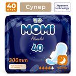 Гигиенические прокладки Momi Женские Super с крылышками 30 см 40 шт