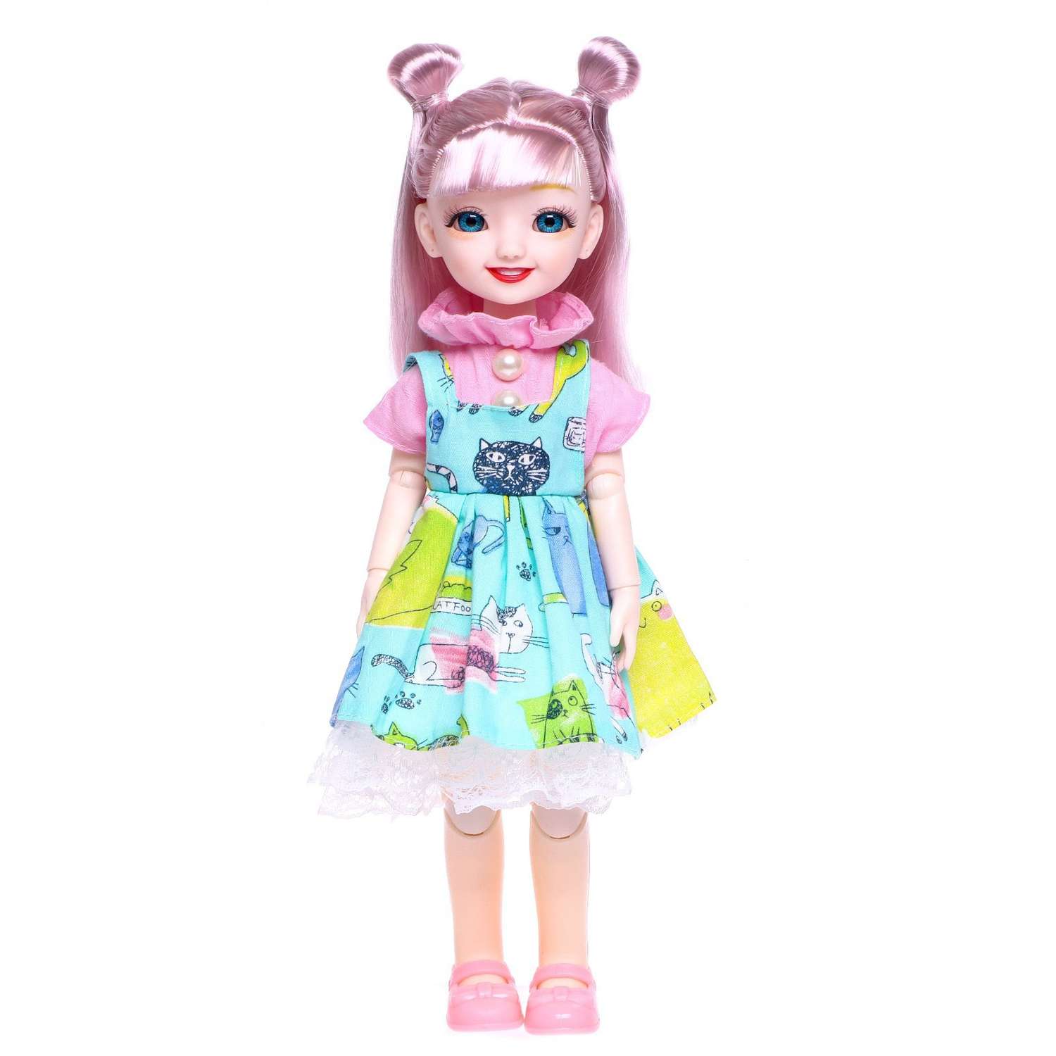 Кукла Sima-Land шарнирная «Мира» в платье 7386696 - фото 2
