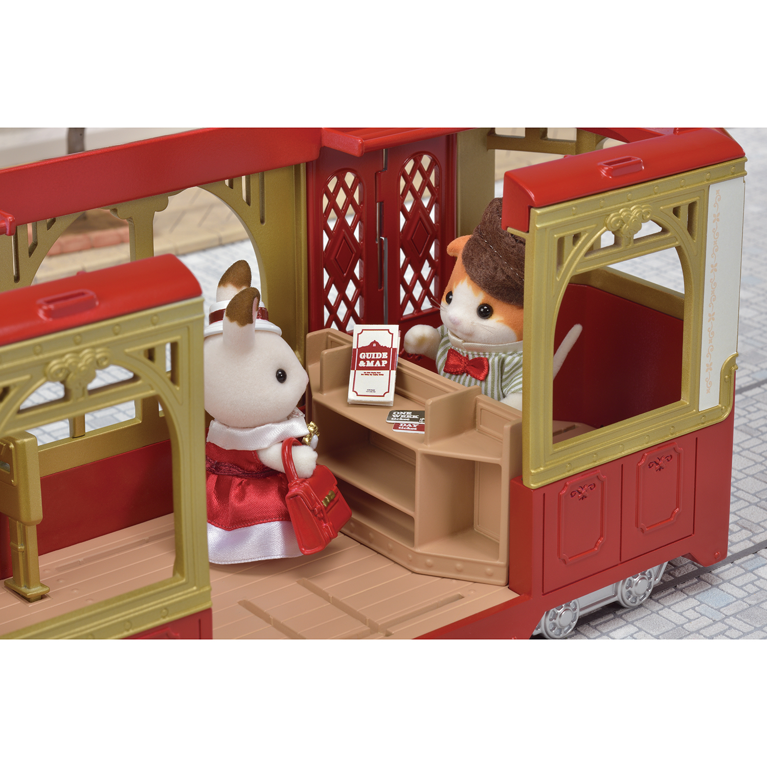 Набор SYLVANIAN FAMILIES TOWN Series Городской трамвай - фото 25