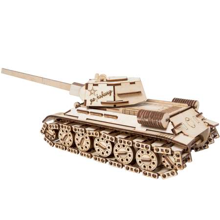 Сборная модель ГРАТ Деревянный Танк Т-34-76