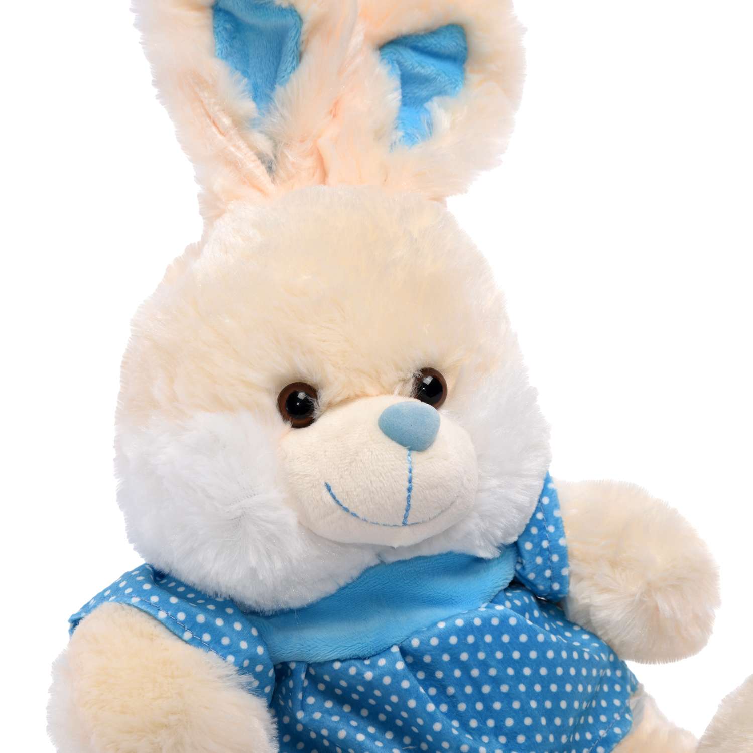 Мягкая игрушка Девилон Кролик Кира Голубой 38 см - фото 3
