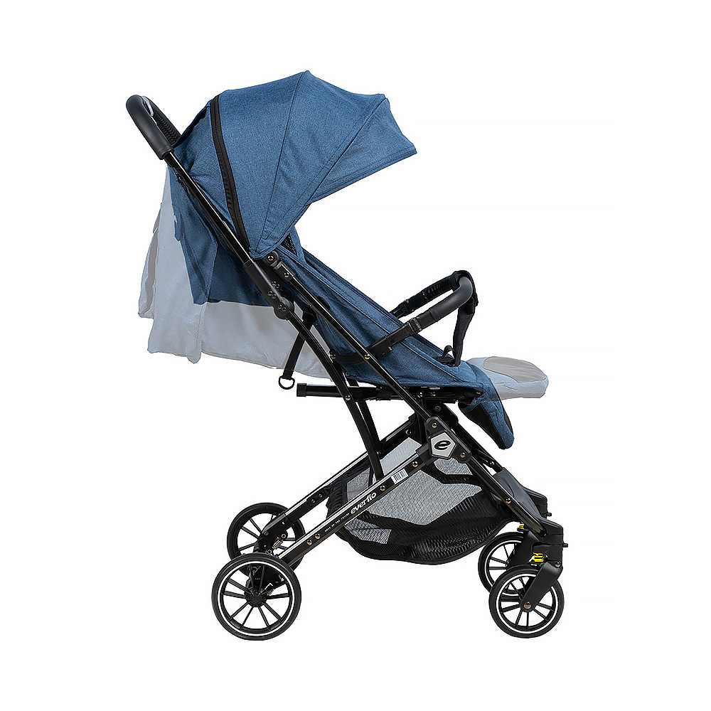 Коляска прогулочная EVERFLO Baby travel E-336 Jeans - фото 5