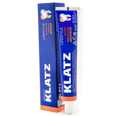 Зубная паста KLATZ LIFESTYLE Активная защита без фтора 75 мл