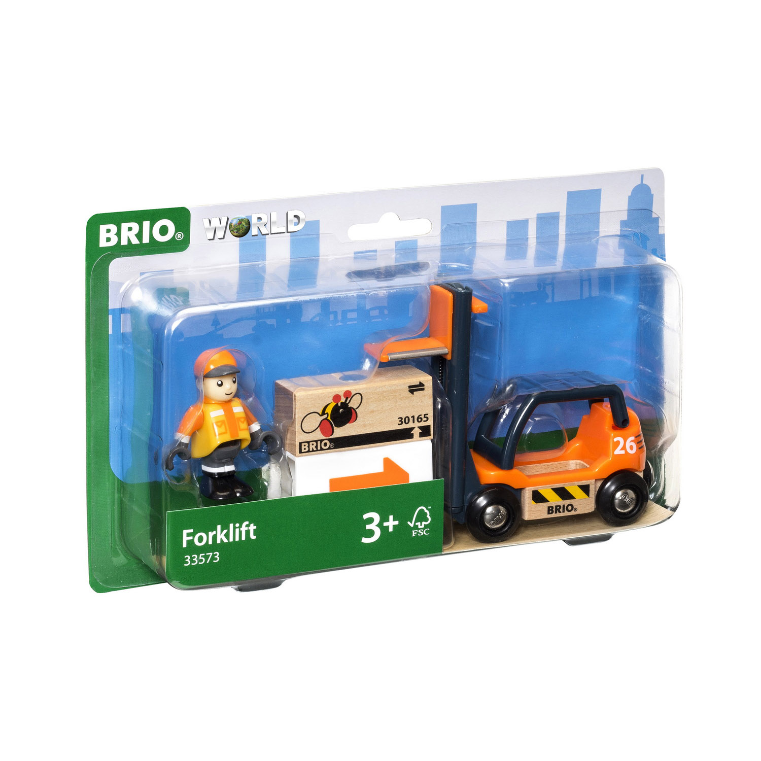 Игровой набор BRIO Погрузчик с подъемником и человечком 33573 - фото 10