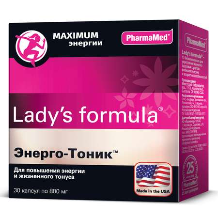 Биологически активная добавка Ladys formula Энерго-Тоник 30капсул