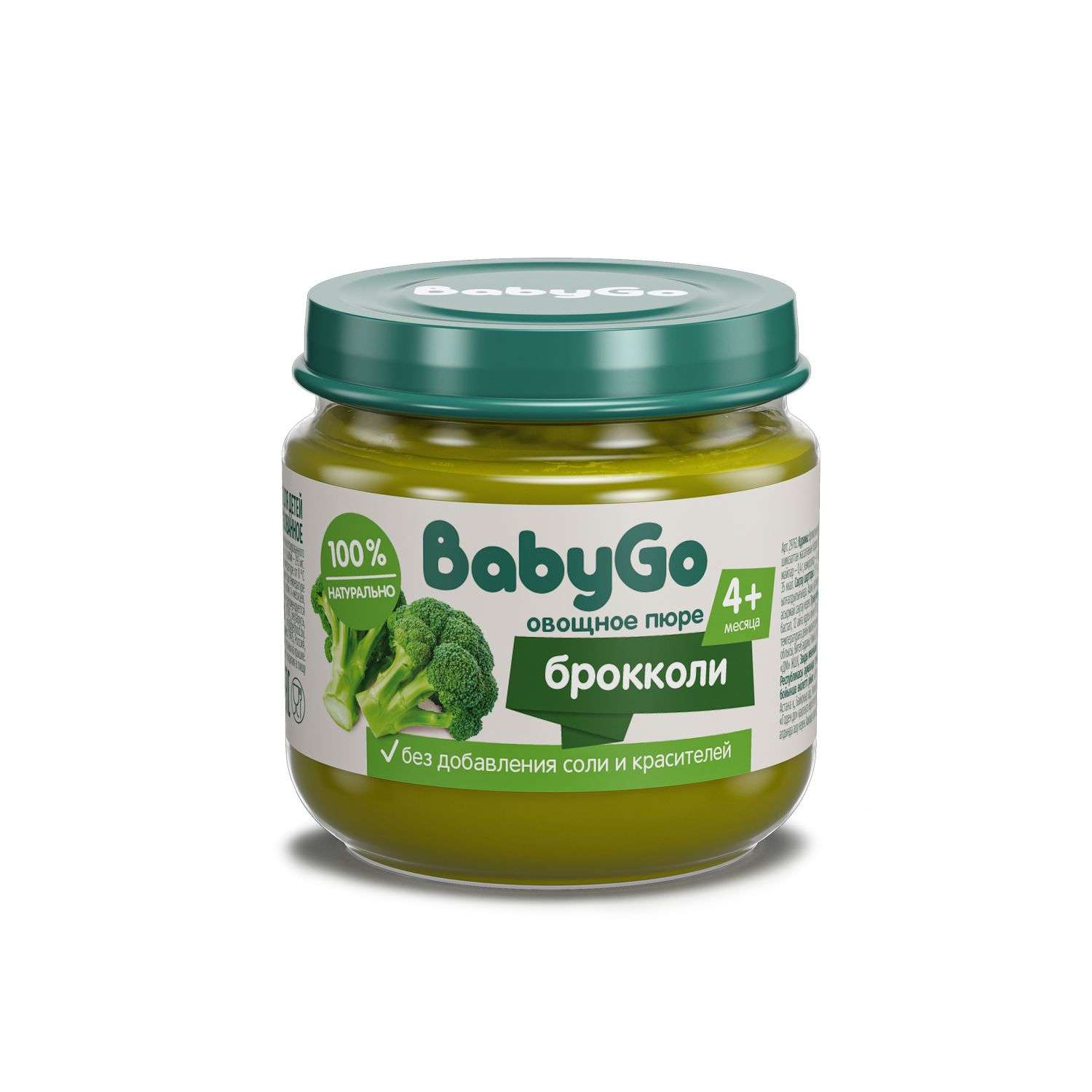 Пюре овощное Baby Go брокколи 80г с 4месяцев - фото 1