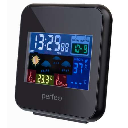 Часы-метеостанция Perfeo Blax PF-622BS