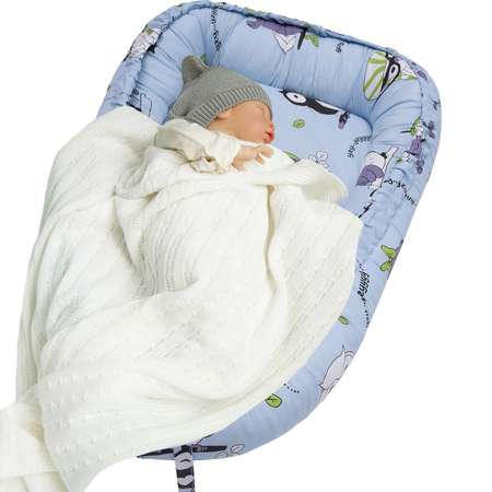 Кокон-гнездо для сна Amarobaby Twinkle star Птичка Соня ABDM-61SB-S1