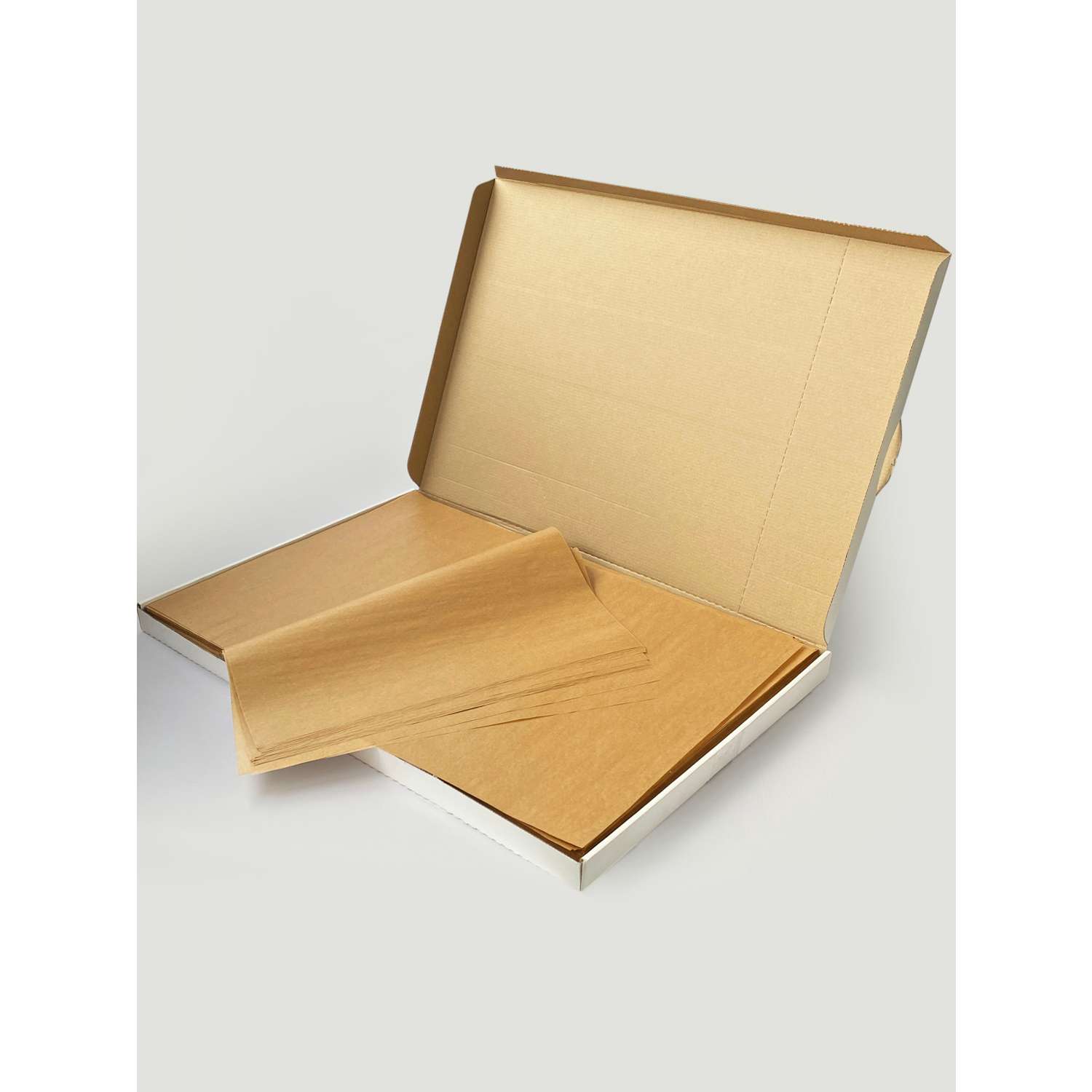 Бумага для выпечки с силиконом Gurmanoff 500 листов 40х60 см 52 мкм 39 гр/м2 коричневая профессиональная - фото 9