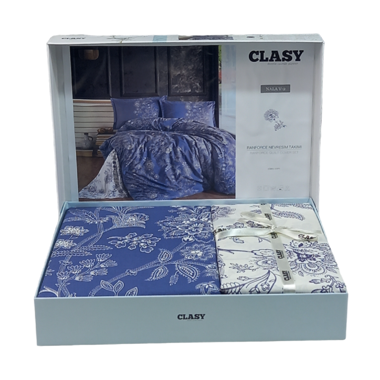 Комплект постельного белья ATLASPLUS размер ЕВРО ранфорс хлопок наволочки 50х70 см - фото 1