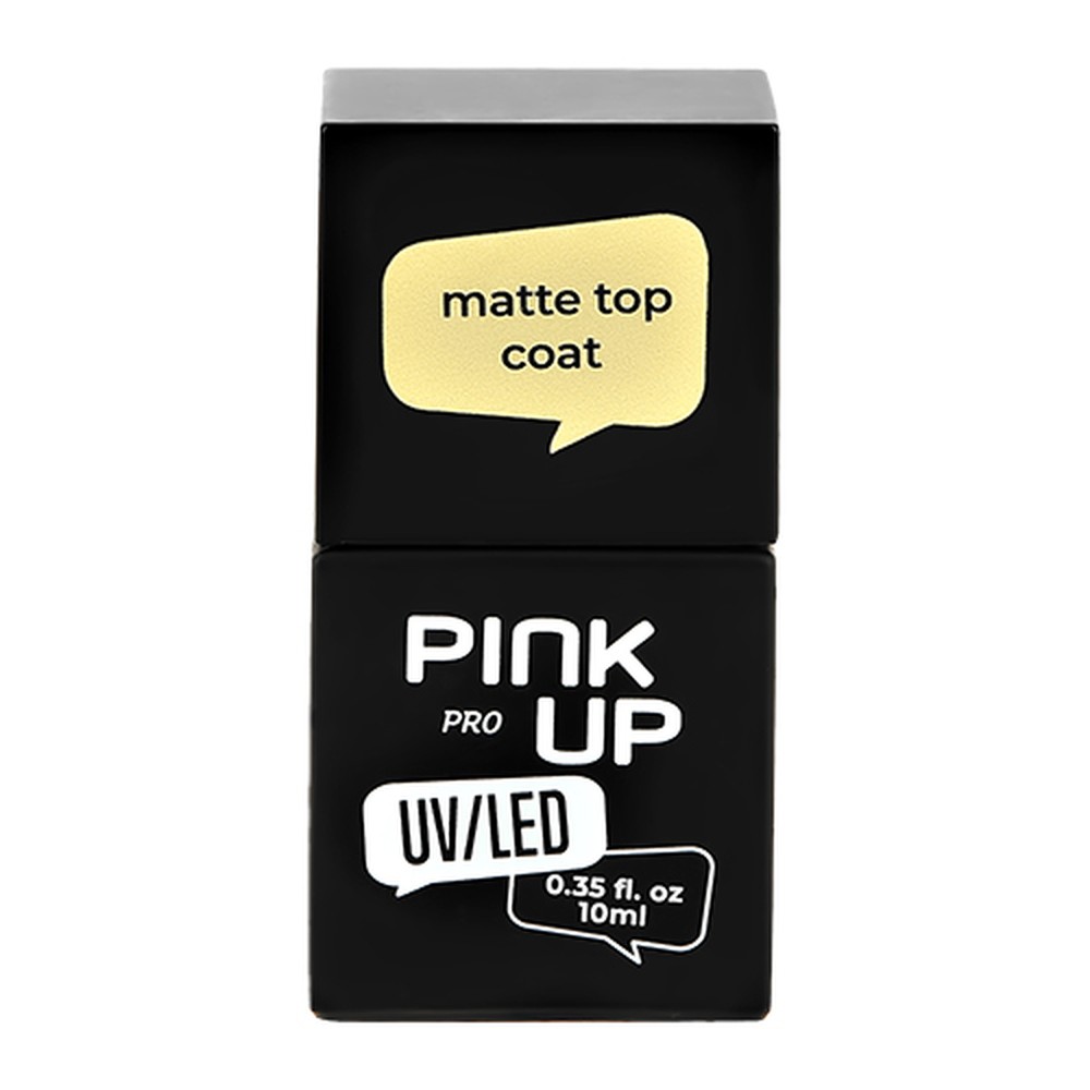 Верхнее покрытие для ногтей Pink Up matte top coat 10 мл - фото 3