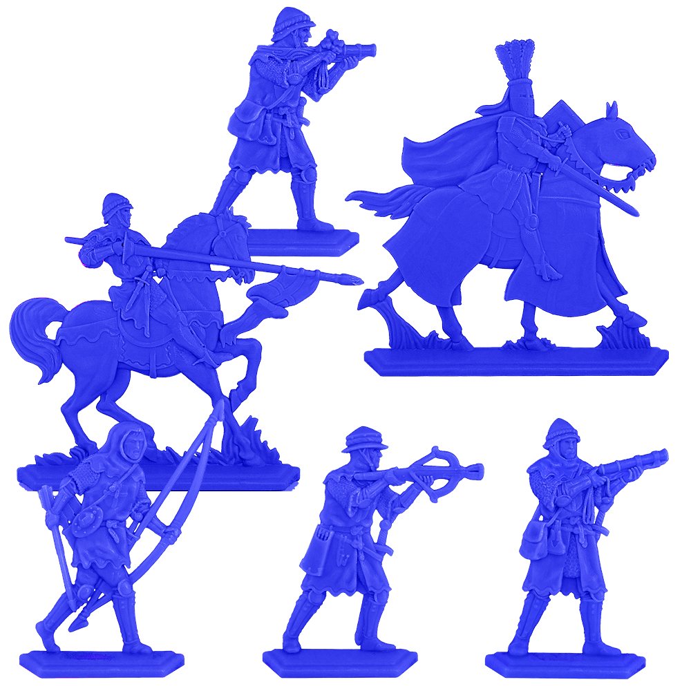 Набор солдатиков Воины и Битвы Барон Аделин и его люди синий цвет - фото 1