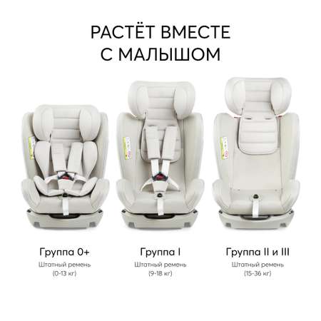 Автокресло Happy Baby Spector warm grey