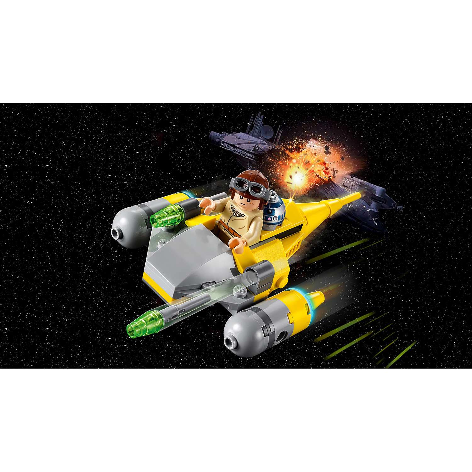 Конструктор LEGO Star Wars Микрофайтеры Истребитель с планеты Набу 75223 - фото 6