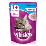 Корм влажный для кошек Whiskas 85г крем-суп с лососем пауч