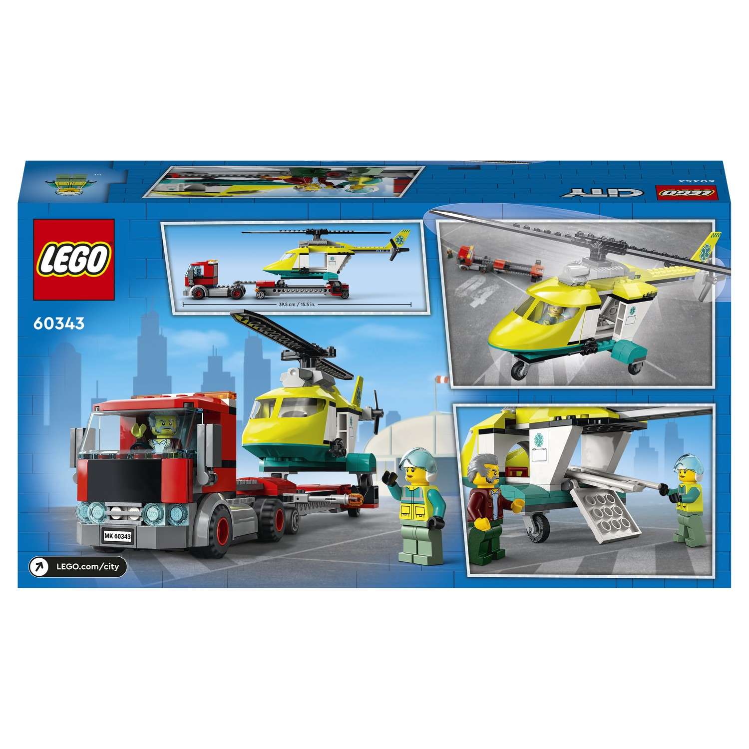 Конструктор LEGO City Great Vehicles Грузовик для спасательного вертолёта 60343 - фото 3