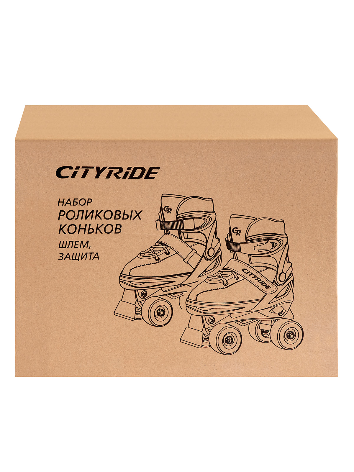 Ролики квады детские раздвижные CITYRIDE с защитой M 34-38 - фото 25