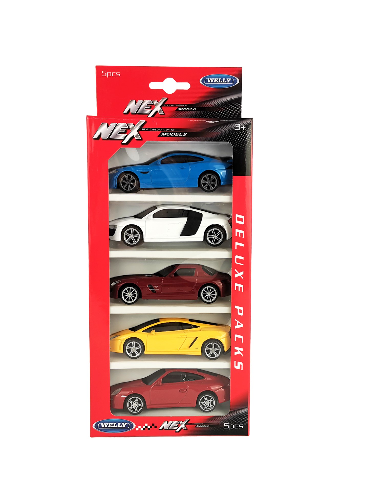 Набор WELLY Модели машин 1:43 Lambo Gallardo Porsche 911 Audi R8 Merc SLS  Jag XK купить по цене 3599 ₽ в интернет-магазине Детский мир