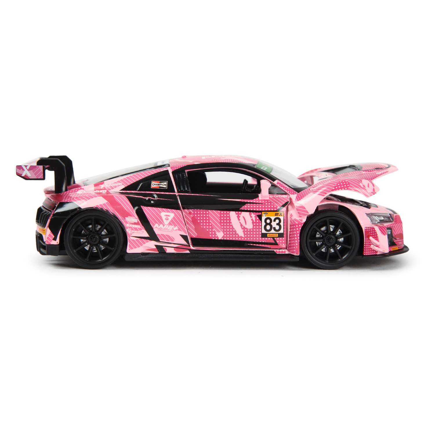 Машинка Mobicaro 1:32 Audi Macau Grand Prix 2020 Evisu Pink DTM 664992(I) 664992(I) - фото 3