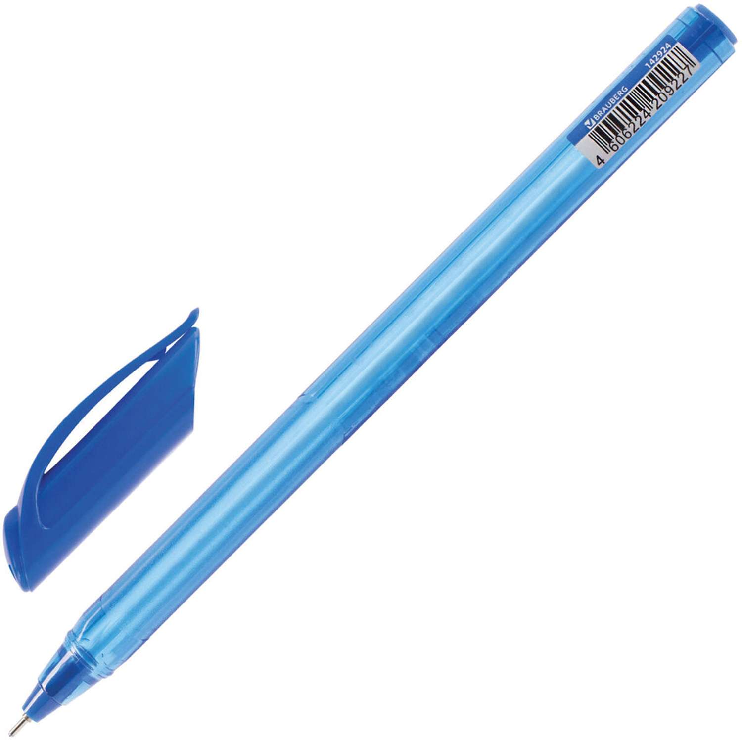 Ручки шариковые Brauberg синие набор 12 штук - фото 4