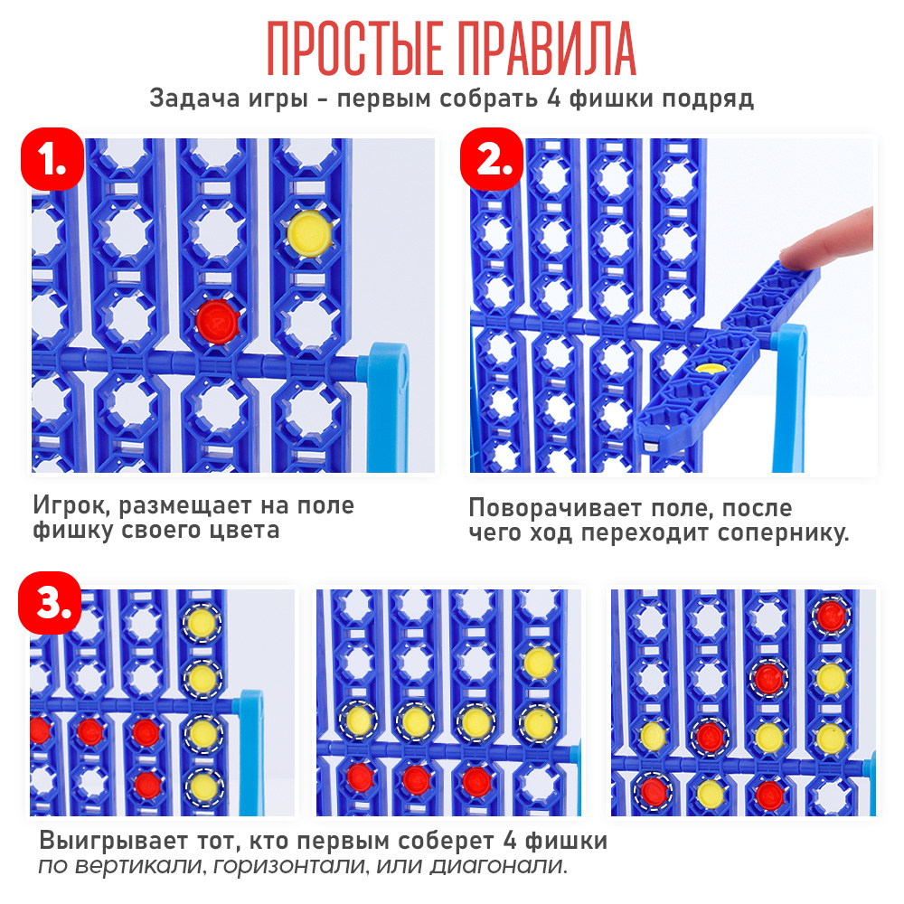 Настольная игра TIPTOPOLIS 4 в ряд - фото 2