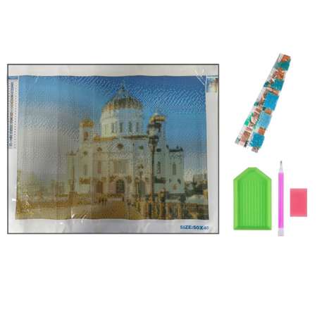 Алмазная мозаика Seichi Храм Христа Спасителя 40х50 см