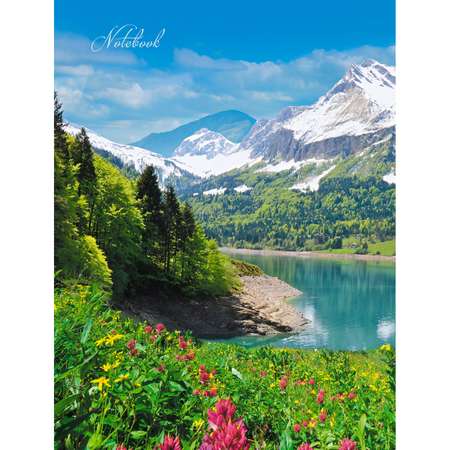 Книга для записей Listoff Озеро в горах 96л КЗ6962536