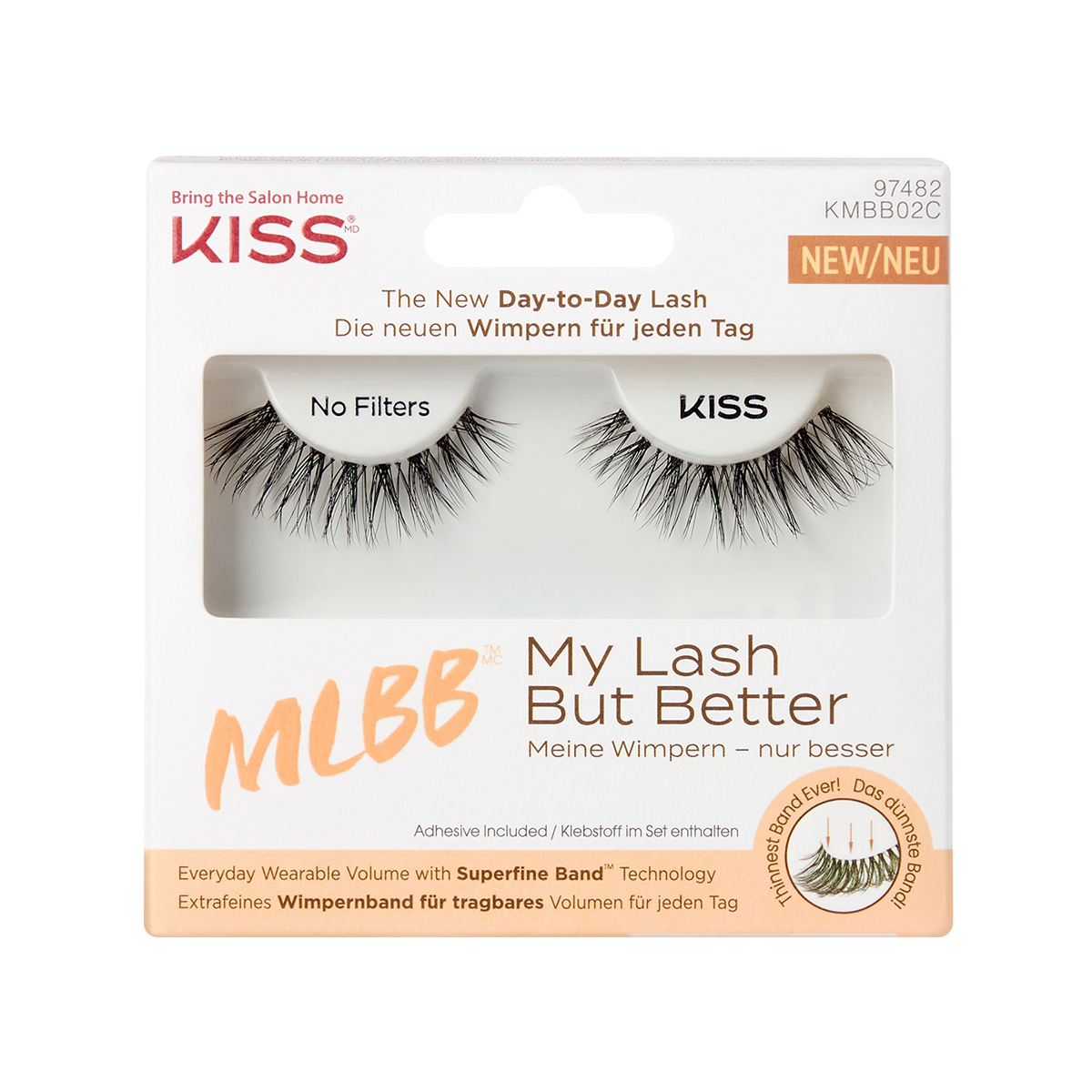 Накладные ресницы Kiss My Lashes But Better Красота без фильтров KMBB02C - фото 1