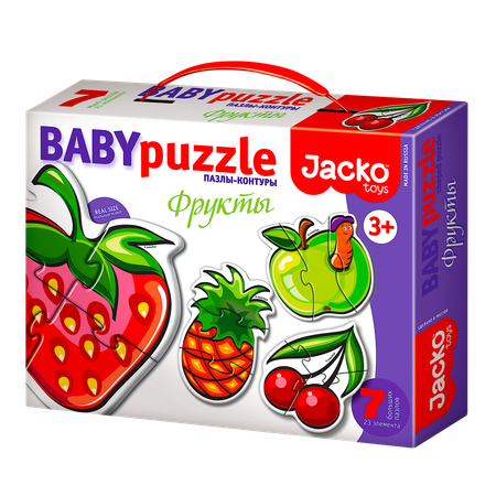 Развивающие пазлы для детей JackoToys Фрукты