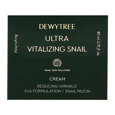 Крем для лица DEWYTREE Ultra vitalizing с экстрактом секрета улитки 80 мл