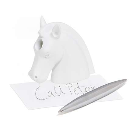 Набор ручки и пресс-папье Balvi Unicorn белый