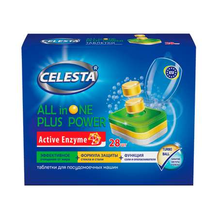 Таблетки для ПММ Celesta all in 1 plus power 28 шт