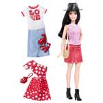 Кукла Barbie в красной юбке DTF03