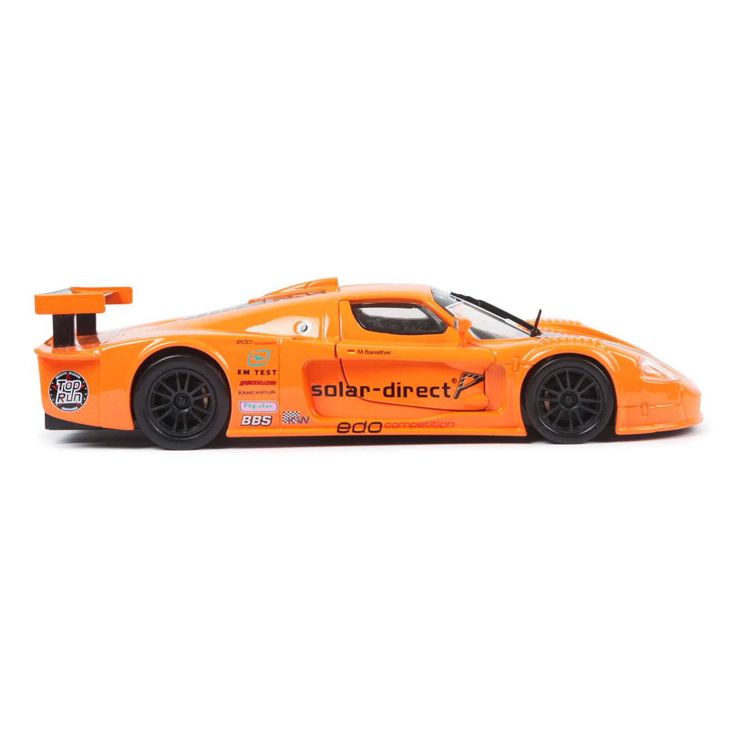 Машина BBurago 1:24 Maserati MC12 Оранжевая 18-21078 18-21078 - фото 5